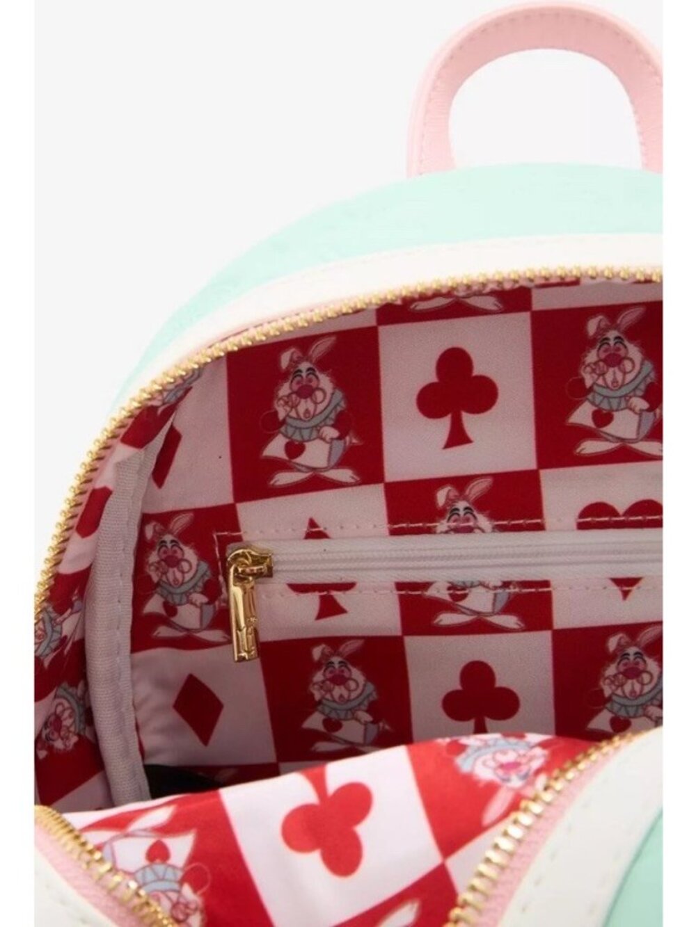 Loungefly Disney Alice in Wonderland White Rabbit Mini Backpack Bag NWT - Picture 7 of 7